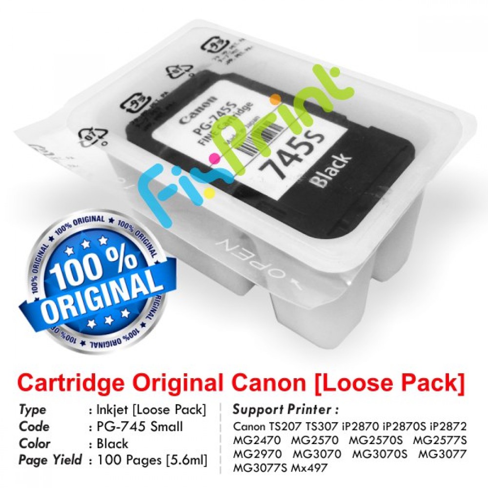 Jual Cartridge Loose Pack Original Canon Small PG-745s 