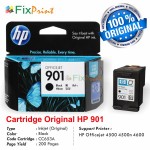 Cartridge Original HP 901 Black CC653AA, Tinta Printer HP Officejet 4500 4500n 4600 All-in-One