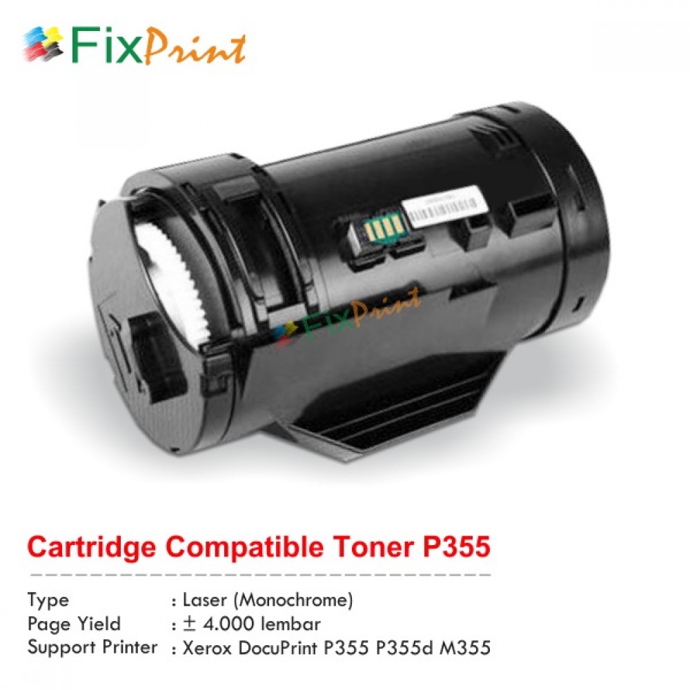 Cartridge Toner Compatible Printer Xe P355 P355d M355