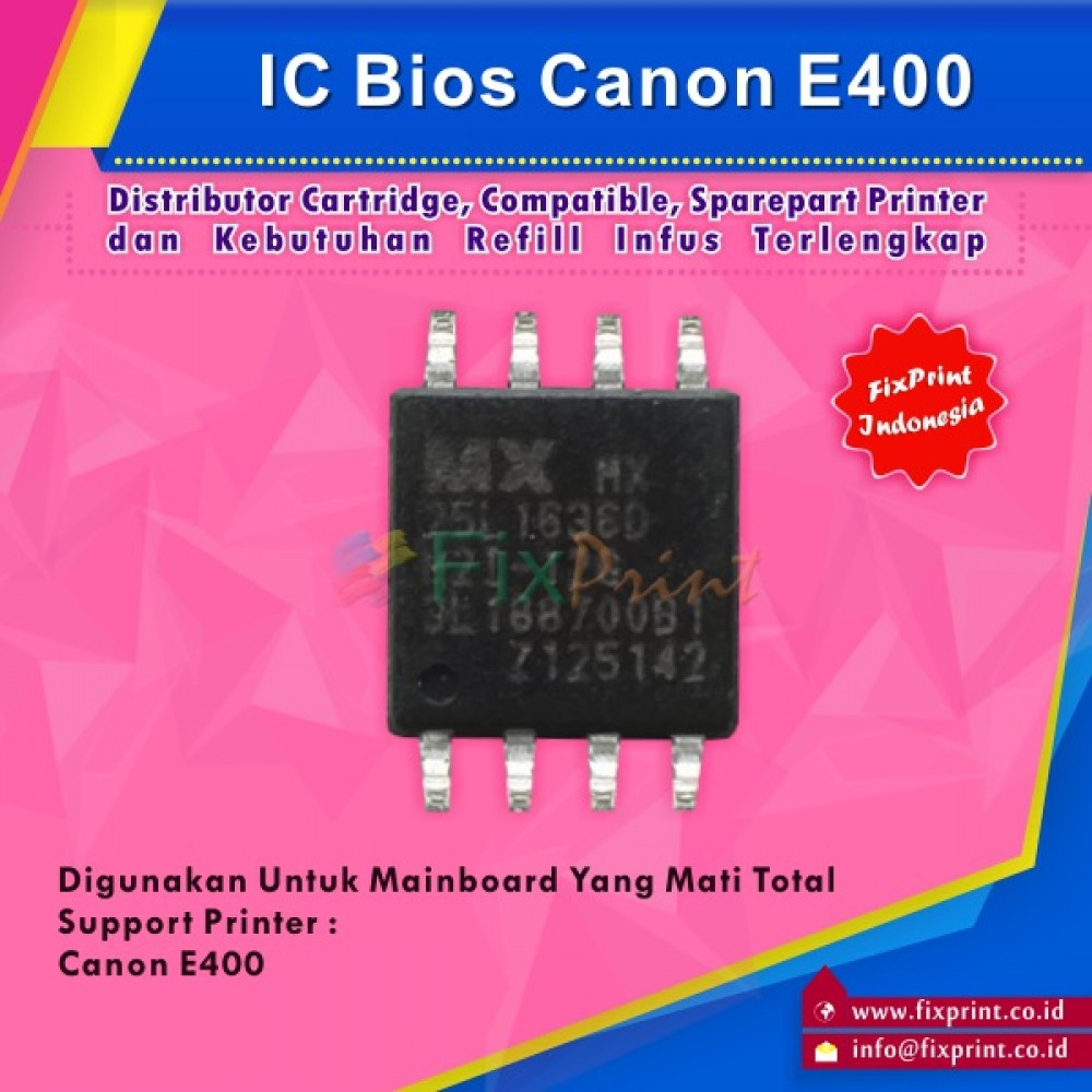 IC Bios Can E400, Firmware E400 Untuk Board E400 Mati Total