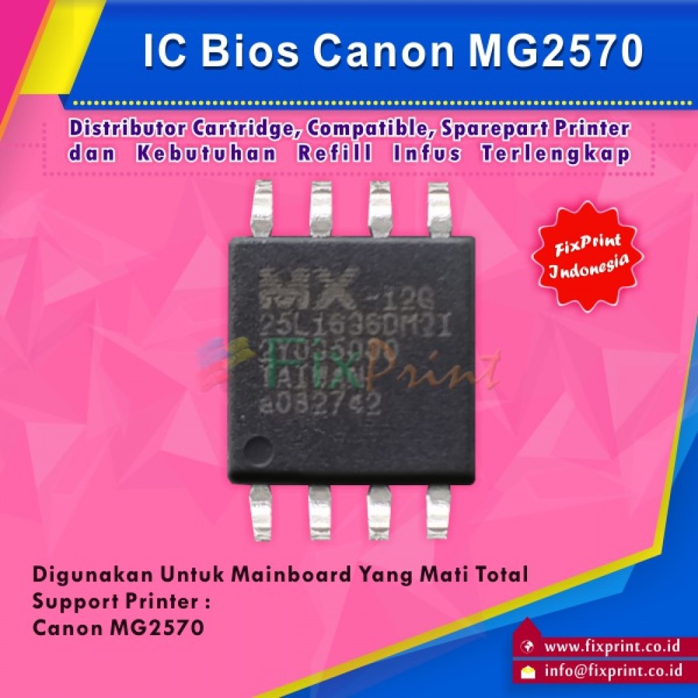 IC Bios Can MG2570, Untuk Board MG2570 Mati Total