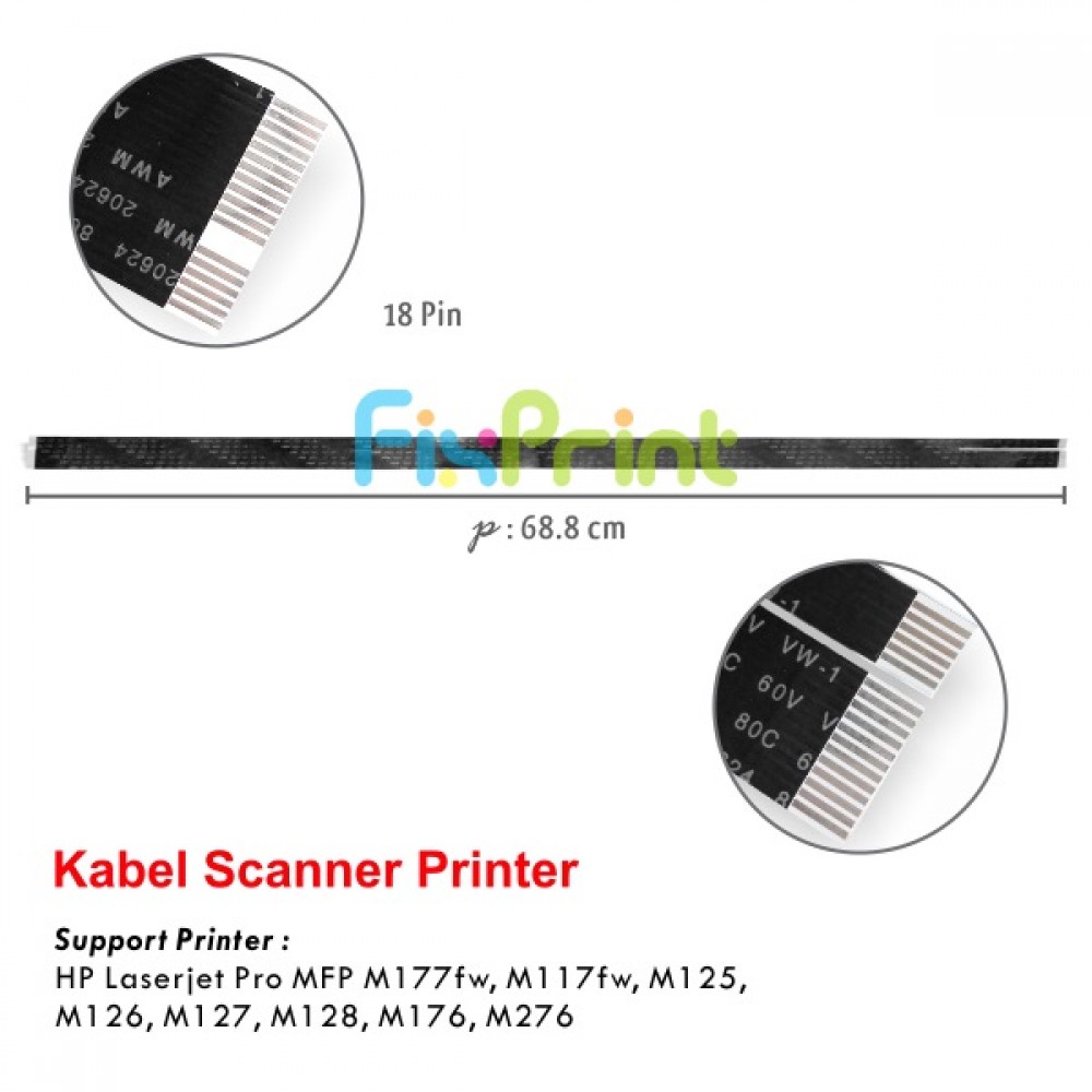 Kabel Scanner HPC Laserjet Pro MFP M177fw M117fw M125 M126 M127 M128 M176 M276 