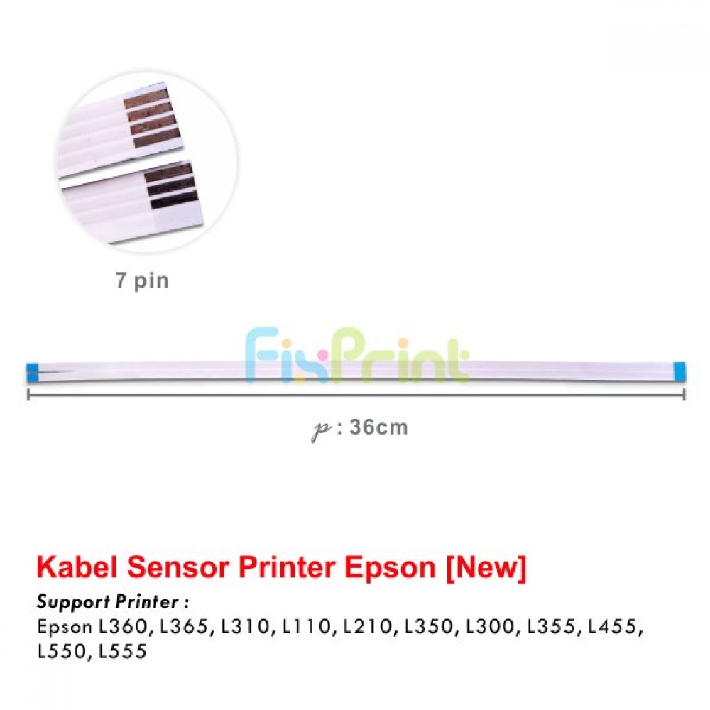 Kabel Sensor (1 Pair) Printer L360 L365 L310 L110 L210 L220 L350 L300 L355 L455 L550 L555 (Tanpa Kabel Head), Sensor Cable L110 
