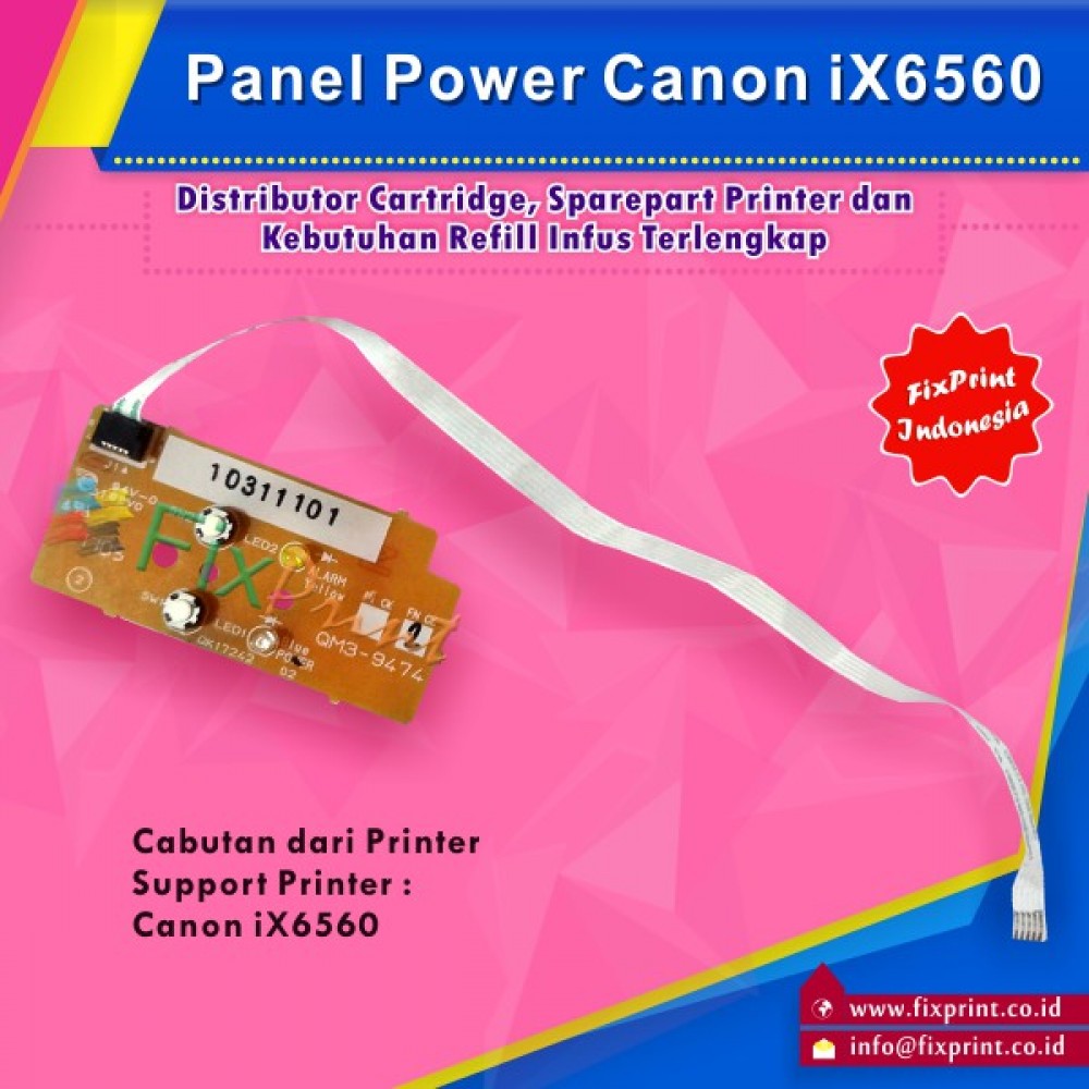 Panel Power Canon iX6560 6560 Bekas Like New