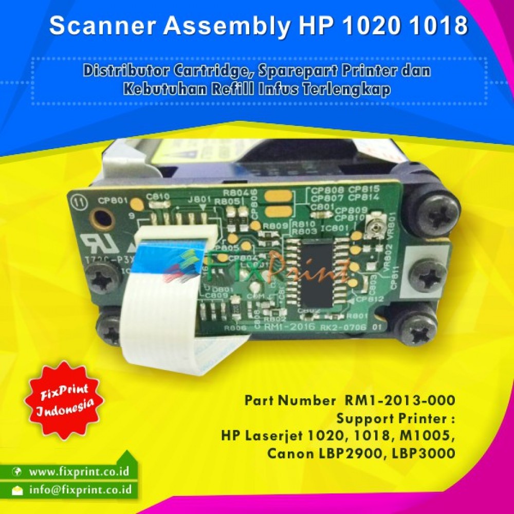 Jual Scanner Assembly HP 1020 1018 M1005 Canon LBP-2900 