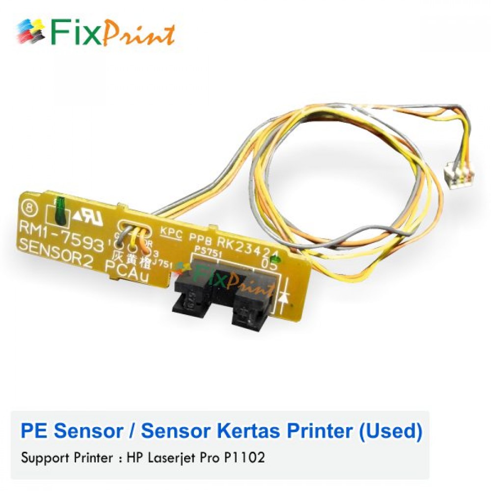 PE Sensor HP Laserjet Pro P1102 Used, Paper Delivery Sensor HP P1102, Sensor Kertas Printer P1102 Used