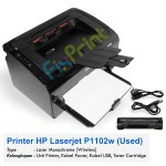 Printer Used HP Laserjet P1102w (Wireless)