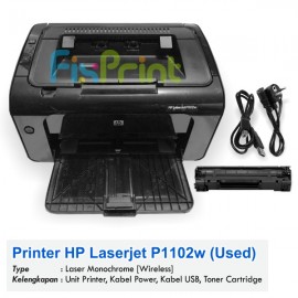 Printer Used HP Laserjet P1102w (Wireless)