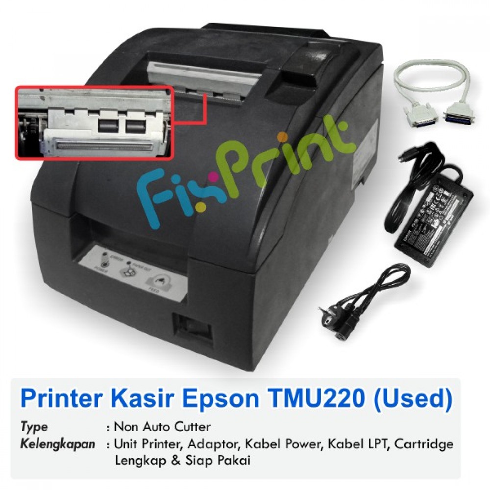 Jual Printer Kasir Bekas Epson TM-U220 TMU220 Non Auto 