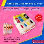Cartridge CISS / Refillable HPC 685 670 655 Printer HPC Deskjet 4615 4625 3525 5525 6525