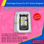 Cartridge Loose Pack Original Canon CL-811 CL811 811 Color Tanpa Box, Tinta Printer Canon IP2770 MP237 MP245 MP258 MP276 MP287 MP486 MP496 MP497 MX328 MX338 MX347 MX357 MX366 MX416 MX426