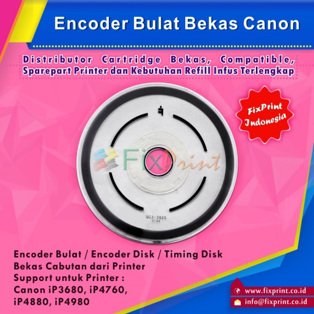 Encoder Bulat Canon iP3680 3680 iP4760 iP4880 iP4980 Used, Timing Disk Printer IP-3680
