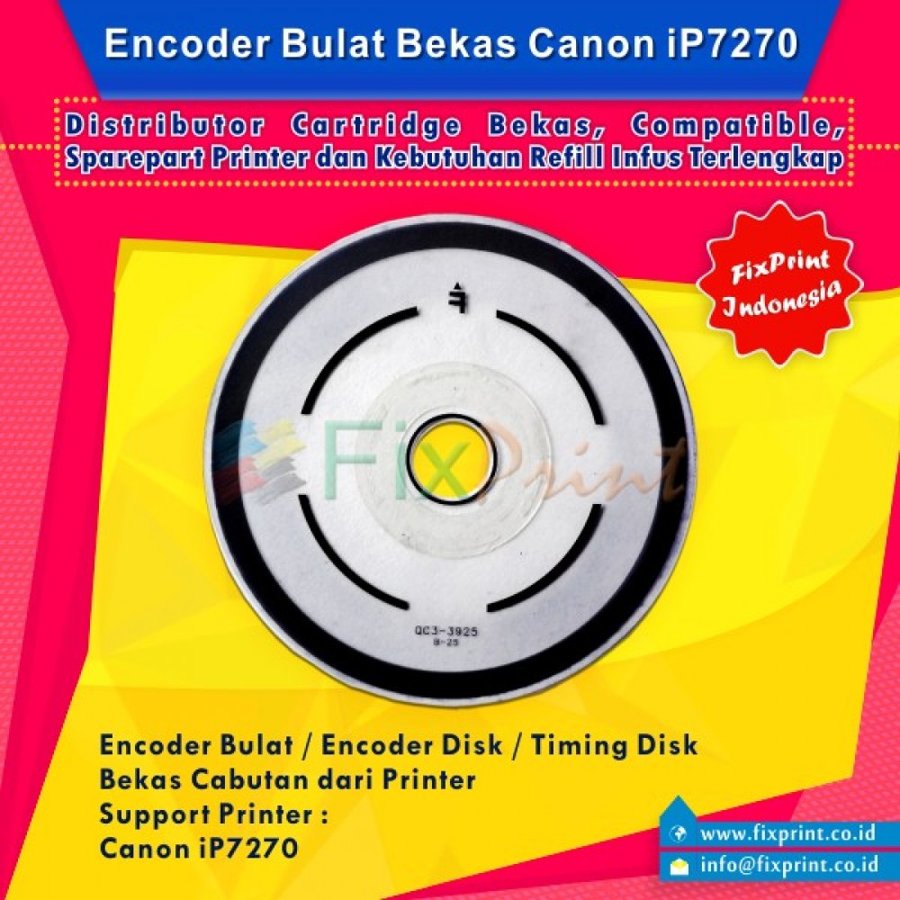 Encoder Bulat Canon iP7270 Bekas Like New, Timing Disk Printer iP7270