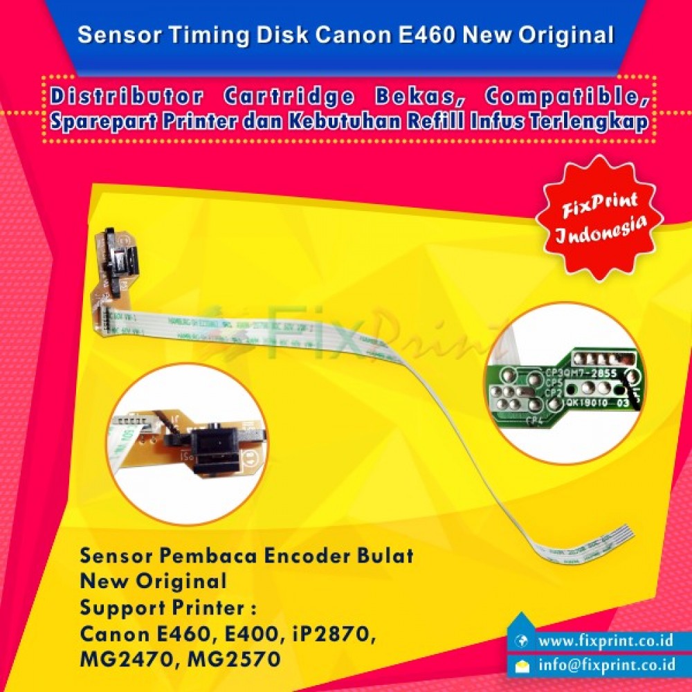 Sensor Timing Disk / Pembaca Sensor Encoder Bulat Canon E460 iP2870 MG2570 MG2470 E400 TS207 TS307 Original