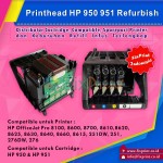 Head Printer HP 950 951 Refurbish, Printhead HP Officejet Pro 8100 8600 8700 8610 8620 8625 8630 8640 8660 8615 251DW 251 276DW 276