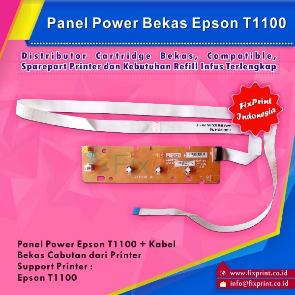 Panel Power Epson T1100 + Kabel Flexible Bekas Like New