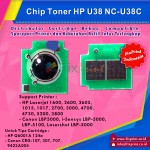 Chip Toner Cartridge U38C H Q6001A 124A Cyan Universal, Chip Reset H Laserjet 1600 2600 2600n 2605 2605dn 2605dtn CM1015 CM1017 3000 3600 4700 4730 5200 3800 Can LBP-5000